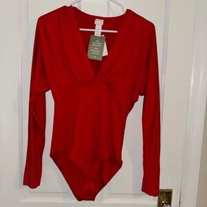 Red bodysuit